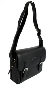 BETLEWSKI (PL) Ekskluzywna Torba Męska Skórzana BETLEWSKI Skóra Naturalna Średnia TBG-YM-205 CZARNY 30 x 26 x 9 [cm] - Torby męskie - miniaturka - grafika 2