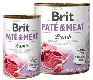 Brit Pate & Meat Dog Lamb puszka 800g - Mokra karma dla psów - miniaturka - grafika 4