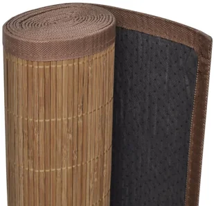 vidaXL Brązowy, prostokątny dywan bambusowy, 120x180 cm - Dywany - miniaturka - grafika 5