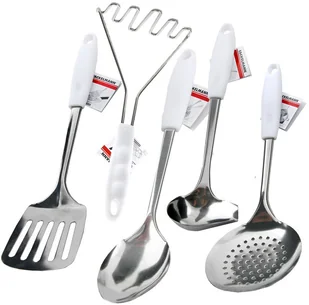 Fackelmann Łyżka cedzakowa inox ECO biała 31 cm 521155 s-834-uniw - Sitka - miniaturka - grafika 2