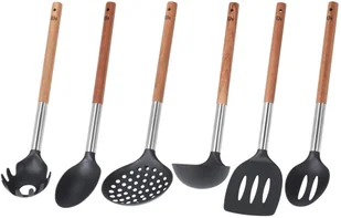 EH Excellent Houseware Zestaw przyborów kuchennych w koszyku chochla łopatka szumówka łyżka 142608 - Przybory do gotowania EH Excellent Houseware Zestaw przyborów kuchennych w koszyku chochla łopatka szumówka łyżka 142608 - Przybory do gotowania - miniaturka - grafika 2