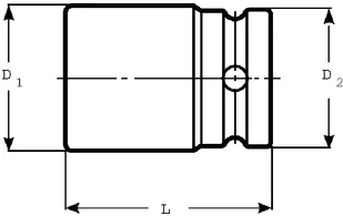 BAHCO nasadka udarowa sześciokątna 3/8", rozmiar 7mm, [K7401M-7] - Klucze i nasadki - miniaturka - grafika 2