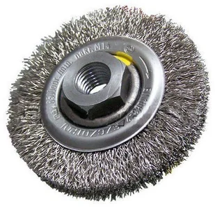 unimet SZCZOTKA TARCZOWA DRUT STALOWY M-14, FI120MM - Materiały ścierne - miniaturka - grafika 2