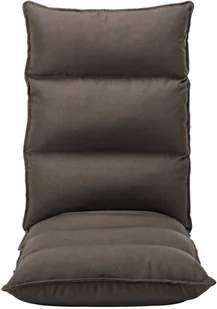 vidaXL Składane krzesło podłogowe, taupe, tkanina vidaXL - Pufy i podnóżki - miniaturka - grafika 2