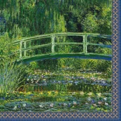 Folia, papier śniadaniowy, serwetki - Nuova R2S Easy life SERWETKI PAPIEROWE Claude Monet - Lilie wodne i mostek 414 MON1 - miniaturka - grafika 1