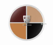 Charakteryzacja - Kryolan KRYOLAN - SUPRACOLOR QUARTET - Kremowa farba do malowania twarzy - ART. 1304 - 8 Burned Skin - miniaturka - grafika 1