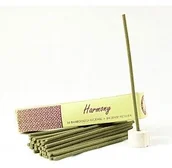 Kadzidła i dodatki - Song Of India Nie zawierające bambusa kadzidła indyjskie z ceramicznym stojakiem HARMONY 50 sztuk - miniaturka - grafika 1