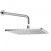 Deszczownice - Kludi 645300500+6653405-00 645300500 A-QA głowica natrysku soft-edge 300 x 300 mm + A-QA ramię natrysku DN 15 wysięg 400 mm - miniaturka - grafika 1