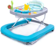 Chodziki - 4baby Chodzik Walk N Push Turkus - miniaturka - grafika 1
