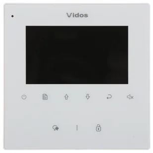 Vidos Monitor głośnomówiący kolorowy bezsłuchawkowy ekran 4,3" kolor biały M1022W-2 M1022W-2 - Akcesoria do domofonów i wideodomofonów Vidos Monitor głośnomówiący kolorowy bezsłuchawkowy ekran 4,3" kolor biały M1022W-2 M1022W-2 - Akcesoria do domofonów i wideodomofonów - miniaturka - grafika 2