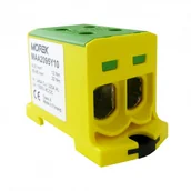 Kostki, złączki, wtyczki - Geberit MOREK szynowa 6-95mm2 żółt-ziel. 4 otwor AL/CU TH35 1P MAA2095Y10 Morek 4139 MAA2095Y10 - miniaturka - grafika 1