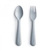 Sztućce dla dzieci - Mushie mushie - Mushie  -  Sztućce Dla Dzieci do Nauki Samodzielnego Jedzenia Cloud - miniaturka - grafika 1