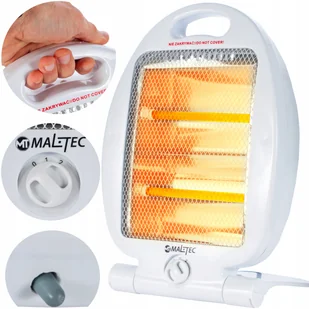 Grzejnik kwarcowy elektryczny farelka piecyk 800w - Grzejniki pokojowe - miniaturka - grafika 3