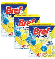 Środki do WC - Bref bref power Activ środek do czyszczenia WC, cytrynowy zapach, 50 G, 3 sztuki 1961314 - miniaturka - grafika 1