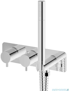 Kohlman Axel Bateria wannowa podtynkowa termostatyczna chrom QW265A - Baterie podtynkowe - miniaturka - grafika 2