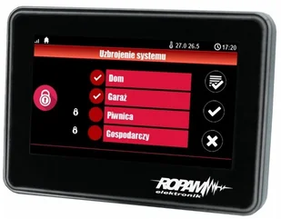 Ropam Alarm Domowy OPTIMA PIR BOSCH Z GSM Dotykowy - Alarmy - miniaturka - grafika 4