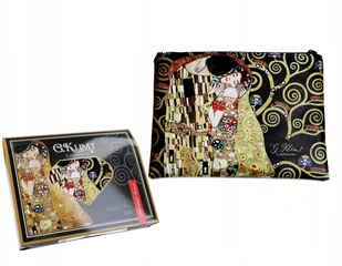Kosmetyczka kosmetyki Gustav Klimt pocałunek - Kosmetyczki, organizery i kuferki - miniaturka - grafika 2
