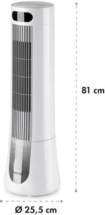 Klarstein Skyscraper Frost, chłodnica powietrza, 45 W, 7 l, 2 wkłady chłodzące, przenośny ACO4-SkyscraperFrstW - Klimatory - miniaturka - grafika 2
