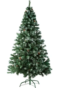 tectake Choinka sztuczna - 180 cm, 705 końcówkami i szyszkami, zielona 402822 - Choinki tectake Choinka sztuczna - 180 cm, 705 końcówkami i szyszkami, zielona 402822 - Choinki - miniaturka - grafika 1