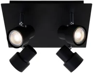 Lampy sufitowe - Briloner 2861-045 - LED Oświetlenie punktowe SPOT 4xGU10/5W/230V czarne - miniaturka - grafika 1