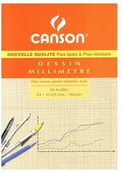 Podobrazia, bloki, papiery - Canson PAPIER MILIMETROWY W BLOKU A3 50ARK 200067109 - miniaturka - grafika 1