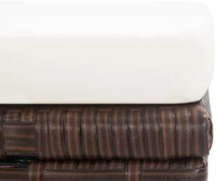 vidaXL Stołki barowe, 2 szt., z poduszkami, polirattan, brązowe - Fotele i krzesła ogrodowe - miniaturka - grafika 6