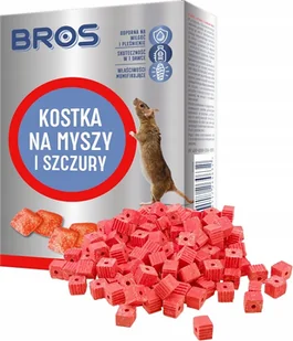 Bros Na Myszy Kostka 1KG Trutka Szczury Gryzonie - Zwalczanie i odstraszanie szkodników - miniaturka - grafika 2