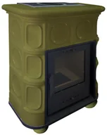 Piece wolnostojące - MARMI-DECOR Piec kominkowy kaflowy Zielony 8kW MARMI-DECOR - miniaturka - grafika 1