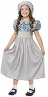 Stroje karnawałowe - SMIFFYS Uczennica rzeczypospolitej dzieci wiktorii kostium, sukienka i kapelusz, rozmiar: S, 27532, szary 27532S - miniaturka - grafika 1
