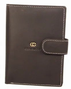 Cefirutti Portfel Męski Skóra Cielęca Duży Pionowy Z Zapięciem Dwa Skrzydełka Pionowy Suwak Matowy HT 7680278-5 - Portfele - miniaturka - grafika 2