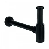 Syfony - Laveo Laveo Syfon łazienkowy okrągły czarny mat CKS 761D - miniaturka - grafika 1