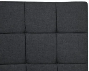 Beliani Łóżko szare tapicerowane ze stelażem 160 x 200 cm MILLAU - Łóżka - miniaturka - grafika 9