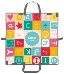 Janod Klocki drewniane z matą do zabawy - literki i cyferki JND3700217380779 - Klocki - miniaturka - grafika 7