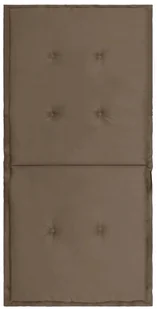 vidaXL Poduszki na krzesła ogrodowe, 4 szt., taupe, 100x50x3 cm - Poduszki ogrodowe - miniaturka - grafika 5