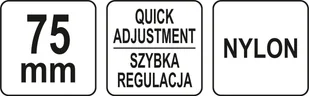 Yato ŚCISK TYP C NYLONOWY 75 MM - Imadła i ściski - miniaturka - grafika 3