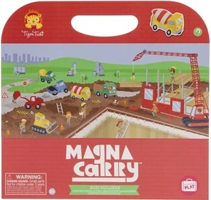 Plan Toys Układanka magnetyczna motyw Budowa - Zabawki kreatywne - miniaturka - grafika 3