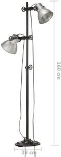 vidaXL Lumarko Lampa podłogowa z 2 kloszami - Lampy sufitowe - miniaturka - grafika 11
