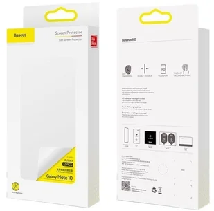Samsung Baseus Folia Baseus Galaxy Note 10 KR01 Black baseus_20191008141521 - Szkła hartowane na telefon - miniaturka - grafika 18