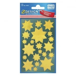 AVE2316 Naklejki Z-Design - złote gwiazdy - Scrapbooking - miniaturka - grafika 2