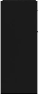 vidaXL Szafka, czarna, 60 x 30 x 75 cm, płyta wiórowa - Szafki do salonu - miniaturka - grafika 9