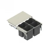 Kosze na śmieci - Rejs Szuflada SEGREGO z pojemnikami na odpady do "80" 4-kosz. WE28.404x.01.549 - miniaturka - grafika 1