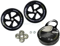 Akcesoria do skatingu - Hudora 14784 Big Wheel 205 zapasowe kółka do hulajnogi, czarne, 205 14784 - miniaturka - grafika 1