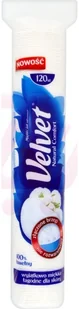 Velvet Velvet, Natural Comfort, płatki kosmetyczne, 120szt. - Waciki, płatki i patyczki kosmetyczne - miniaturka - grafika 4