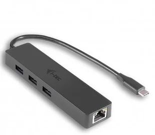 i-Tec USB-C Slim 3-port HUB z adapterem Gigabit Ethernet - Huby USB - miniaturka - grafika 2