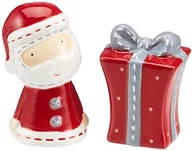 Pojemniki na przyprawy - Excelsa Xmas Country Style zestaw do soli/pieprzu, ceramika, czerwony 47358 - miniaturka - grafika 1