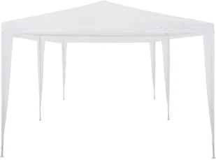 vidaXL Namiot imprezowy, 3 x 6 m, PE, biały - Pawilony ogrodowe - miniaturka - grafika 9