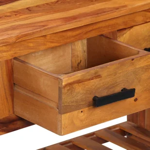 vidaXL vidaXL Szafka z 3 szufladami, 110 x 30 x 80 cm, lite drewno sheesham - Szafki do salonu - miniaturka - grafika 6