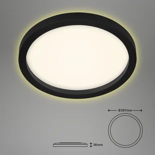 Briloner Lampa sufitowa LED 7361, 29 cm, czarna - Lampy sufitowe - miniaturka - grafika 2