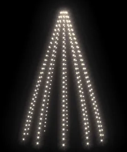 vidaXL Siatka lampek choinkowych, 300 zimnych białych diod LED, 300 cm vidaXL - Oświetlenie świąteczne - miniaturka - grafika 5