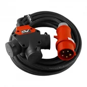 Przedłużacze i rozgałęźniki - Doktorvolt Przedłużacz trójdrożny siłowy 16A/5P na 3x230V Typ E 10m 9238 DV-9238-3-WS-Y-10-FR - miniaturka - grafika 1